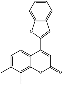 4-(1-benzofuran-2-yl)-7,8-dimethyl-2H-chromen-2-one Struktur