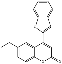 4-(1-benzofuran-2-yl)-6-ethyl-2H-chromen-2-one Struktur