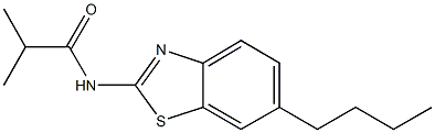 N-(6-butyl-1,3-benzothiazol-2-yl)-2-methylpropanamide Struktur