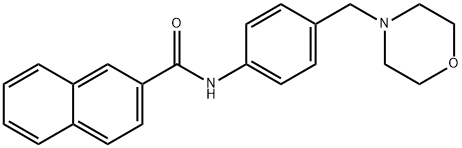 N-[4-(morpholin-4-ylmethyl)phenyl]-2-naphthamide Struktur