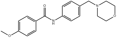 4-methoxy-N-[4-(4-morpholinylmethyl)phenyl]benzamide Struktur