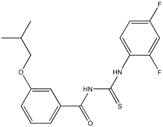 N-(2,4-difluorophenyl)-N'-(3-isobutoxybenzoyl)thiourea Struktur