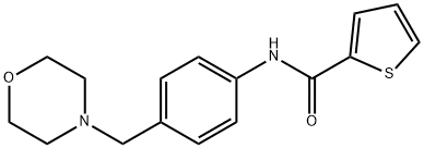 N-[4-(morpholin-4-ylmethyl)phenyl]thiophene-2-carboxamide Struktur