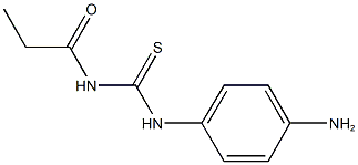 N-(4-aminophenyl)-N'-propionylthiourea Struktur