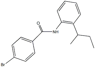 4-bromo-N-(2-sec-butylphenyl)benzamide Struktur