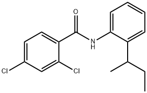 N-(2-sec-butylphenyl)-2,4-dichlorobenzamide Struktur