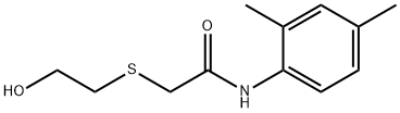 N-(2,4-dimethylphenyl)-2-[(2-hydroxyethyl)sulfanyl]acetamide Struktur