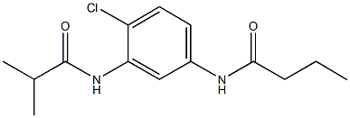 N-[4-chloro-3-(isobutyrylamino)phenyl]butanamide Struktur