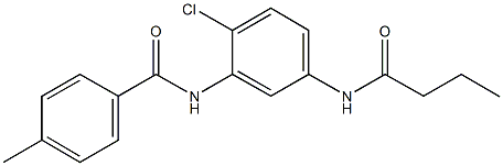 N-[5-(butyrylamino)-2-chlorophenyl]-4-methylbenzamide Struktur