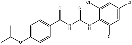 N-(4-isopropoxybenzoyl)-N'-(2,4,6-trichlorophenyl)thiourea Struktur