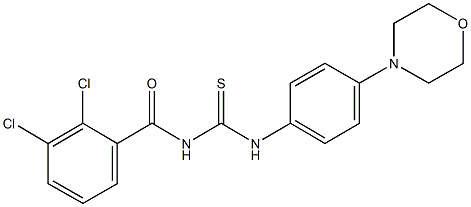 N-(2,3-dichlorobenzoyl)-N'-[4-(4-morpholinyl)phenyl]thiourea Struktur