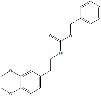 benzyl 2-(3,4-dimethoxyphenyl)ethylcarbamate Struktur