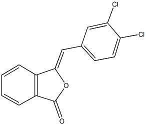 3-(3,4-dichlorobenzylidene)-2-benzofuran-1(3H)-one Struktur