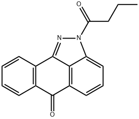 2-butyryldibenzo[cd,g]indazol-6(2H)-one Struktur