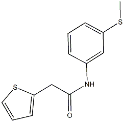 N-[3-(methylsulfanyl)phenyl]-2-(2-thienyl)acetamide Struktur