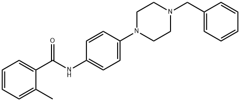 N-[4-(4-benzyl-1-piperazinyl)phenyl]-2-methylbenzamide Struktur