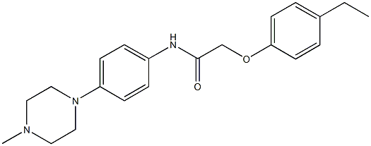 2-(4-ethylphenoxy)-N-[4-(4-methyl-1-piperazinyl)phenyl]acetamide Struktur