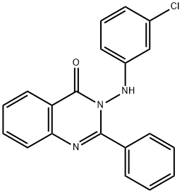 3-(3-chloroanilino)-2-phenyl-4(3H)-quinazolinone Struktur