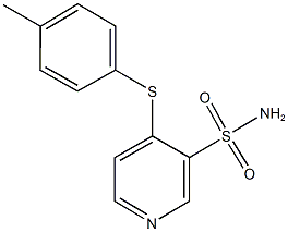 4-[(4-methylphenyl)sulfanyl]-3-pyridinesulfonamide Struktur