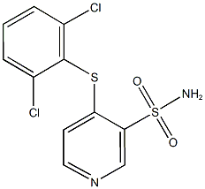 4-[(2,6-dichlorophenyl)sulfanyl]-3-pyridinesulfonamide Struktur