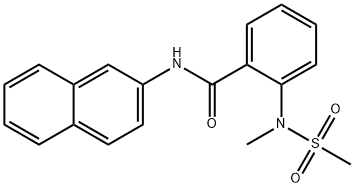 2-[methyl(methylsulfonyl)amino]-N-(2-naphthyl)benzamide Struktur