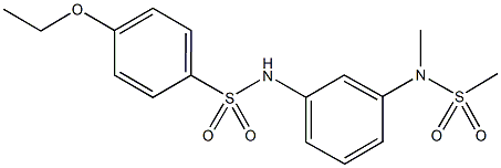 4-ethoxy-N-{3-[methyl(methylsulfonyl)amino]phenyl}benzenesulfonamide Struktur