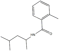 N-(1,3-dimethylbutyl)-2-methylbenzamide Struktur