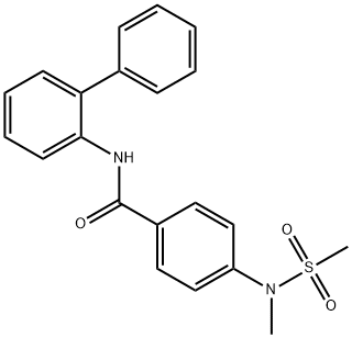 N-[1,1'-biphenyl]-2-yl-4-[methyl(methylsulfonyl)amino]benzamide Struktur