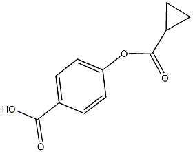 4-[(cyclopropylcarbonyl)oxy]benzoic acid Struktur