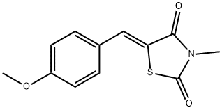 5-(4-methoxybenzylidene)-3-methyl-1,3-thiazolidine-2,4-dione Struktur