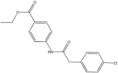 ethyl 4-{[(4-chlorophenyl)acetyl]amino}benzoate Struktur