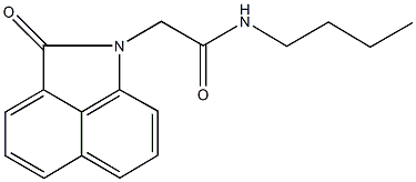 N-butyl-2-(2-oxobenzo[cd]indol-1(2H)-yl)acetamide Struktur