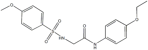 N-(4-ethoxyphenyl)-2-{[(4-methoxyphenyl)sulfonyl]amino}acetamide Struktur