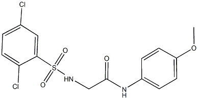 2-{[(2,5-dichlorophenyl)sulfonyl]amino}-N-(4-methoxyphenyl)acetamide Struktur