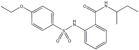 N-(sec-butyl)-2-{[(4-ethoxyphenyl)sulfonyl]amino}benzamide Struktur