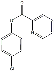 4-chlorophenyl 2-pyridinecarboxylate Struktur