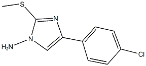 4-(4-chlorophenyl)-2-(methylsulfanyl)-1H-imidazol-1-ylamine Struktur