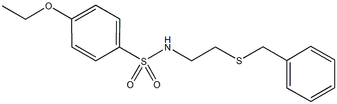 N-[2-(benzylsulfanyl)ethyl]-4-ethoxybenzenesulfonamide Struktur