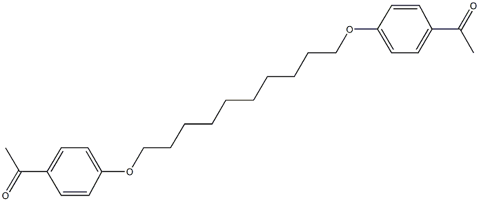 1-(4-{[10-(4-acetylphenoxy)decyl]oxy}phenyl)ethanone Struktur