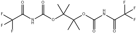 1,1,2-trimethyl-2-({[(trifluoroacetyl)amino]carbonyl}oxy)propyl trifluoroacetylcarbamate Struktur