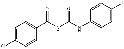 N-(4-chlorobenzoyl)-N'-(4-iodophenyl)urea Struktur