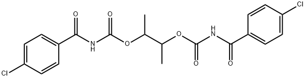 2-({[(4-chlorobenzoyl)amino]carbonyl}oxy)-1-methylpropyl 4-chlorobenzoylcarbamate Struktur