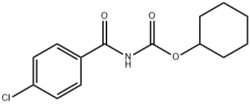 cyclohexyl 4-chlorobenzoylcarbamate Struktur