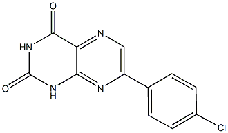 7-(4-chlorophenyl)-2,4(1H,3H)-pteridinedione Struktur