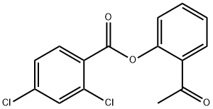 2-acetylphenyl 2,4-dichlorobenzoate Struktur