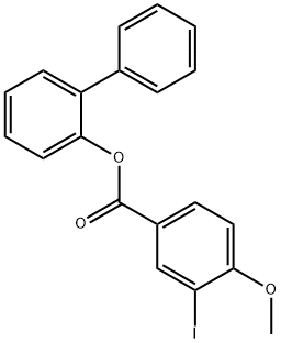 [1,1'-biphenyl]-2-yl 3-iodo-4-methoxybenzoate Struktur