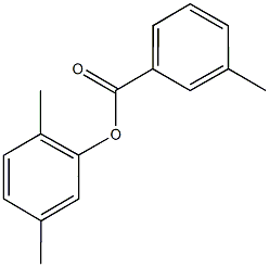 2,5-dimethylphenyl 3-methylbenzoate Struktur