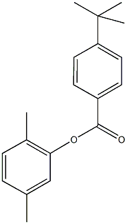 2,5-dimethylphenyl 4-tert-butylbenzoate Struktur