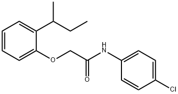 2-(2-sec-butylphenoxy)-N-(4-chlorophenyl)acetamide Struktur