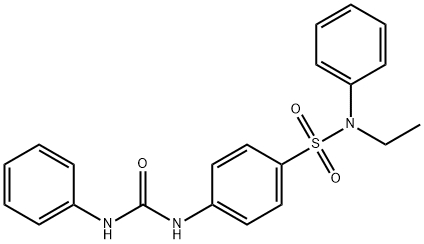 4-[(anilinocarbonyl)amino]-N-ethyl-N-phenylbenzenesulfonamide Struktur